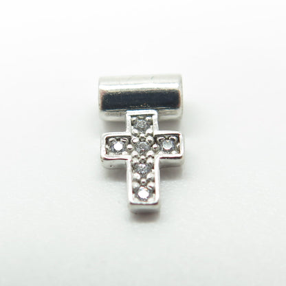 NOMINATION Italy 925 Sterling Silver C Z Cross SeiMia Pendant