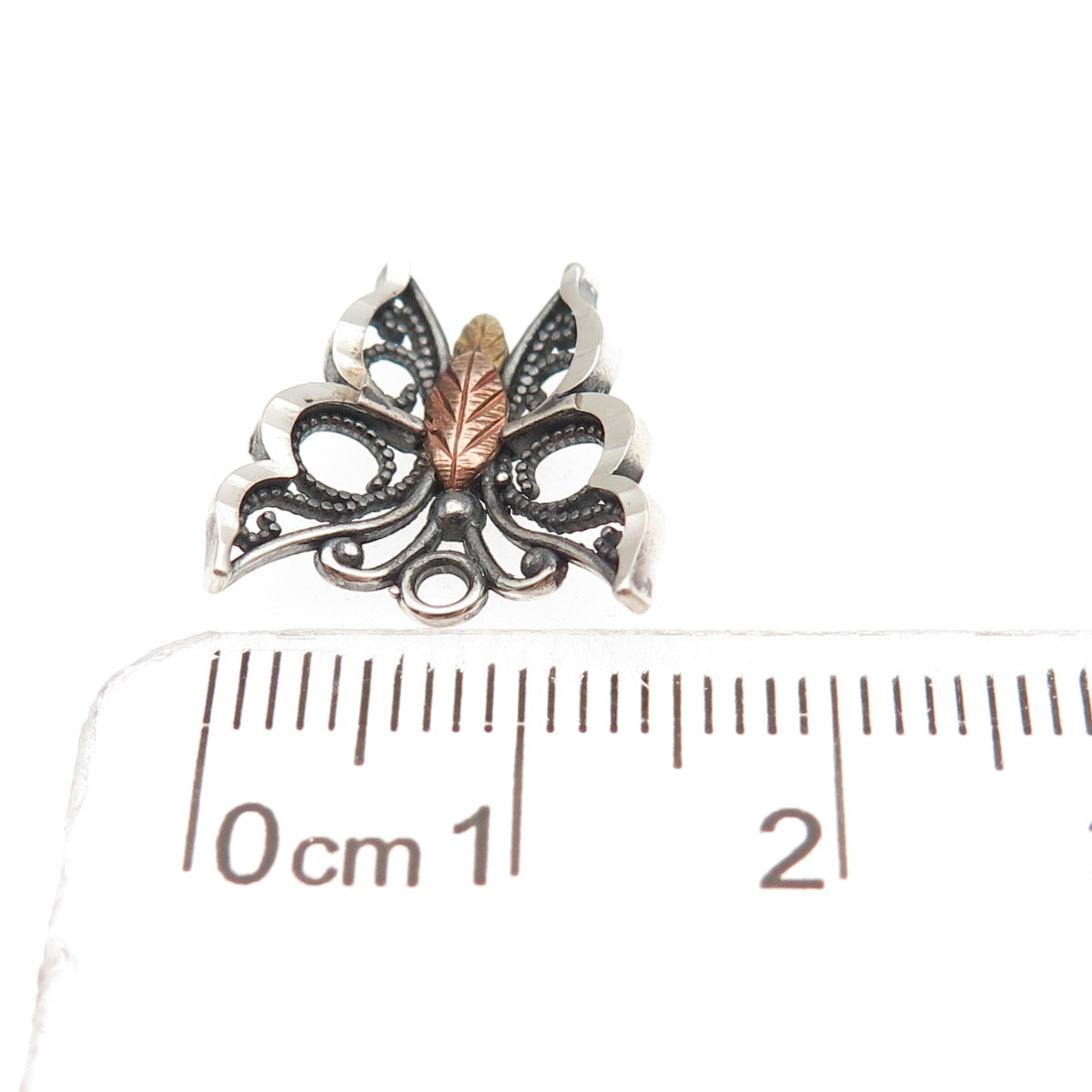Coleman Co. 925 Sterling Silver 12K Gold Vintage Butterfly Mini Charm Pendant
