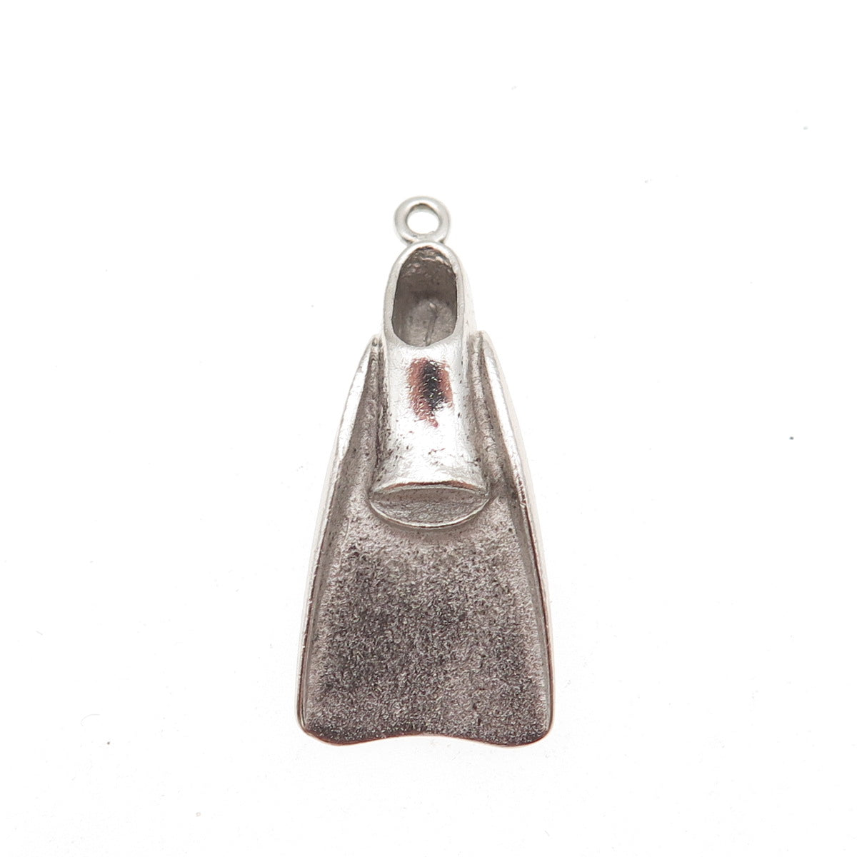 925 Sterling Silver Vintage HLP Scuba Diving Fin Oxidized Charm Pendant