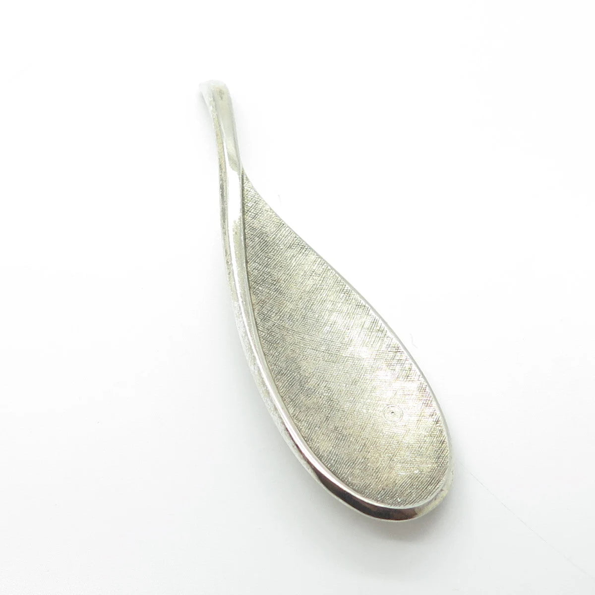 925 Sterling Silver Vintage Olive Leaf Modernist Pin Brooch