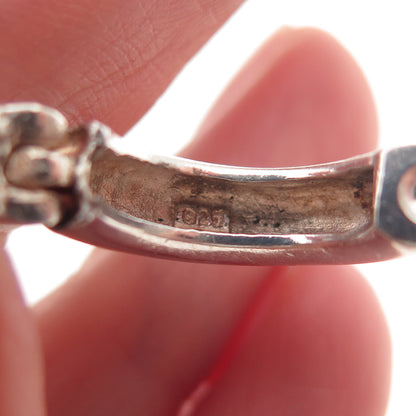 925 Sterling Silver Vintage Hoop Earrings