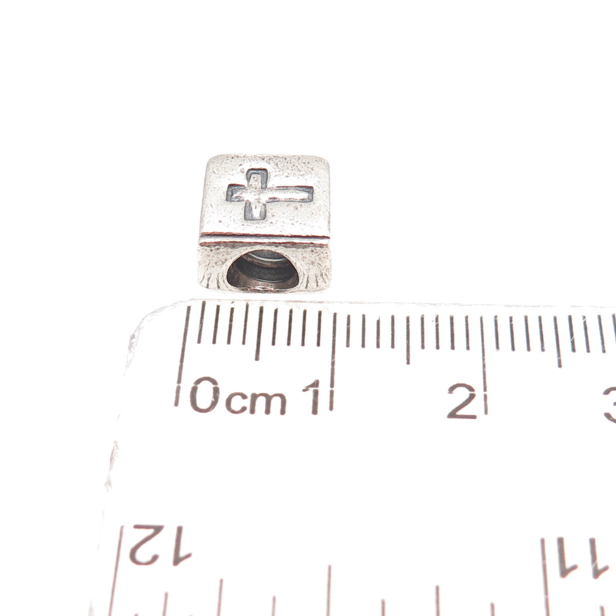 Pandora 925 Sterling Silver Cross Bible Slide Bead Charm