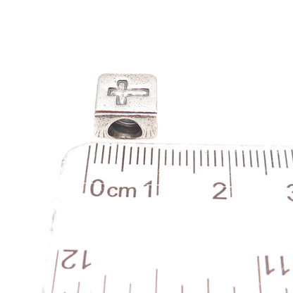 Pandora 925 Sterling Silver Cross Bible Slide Bead Charm