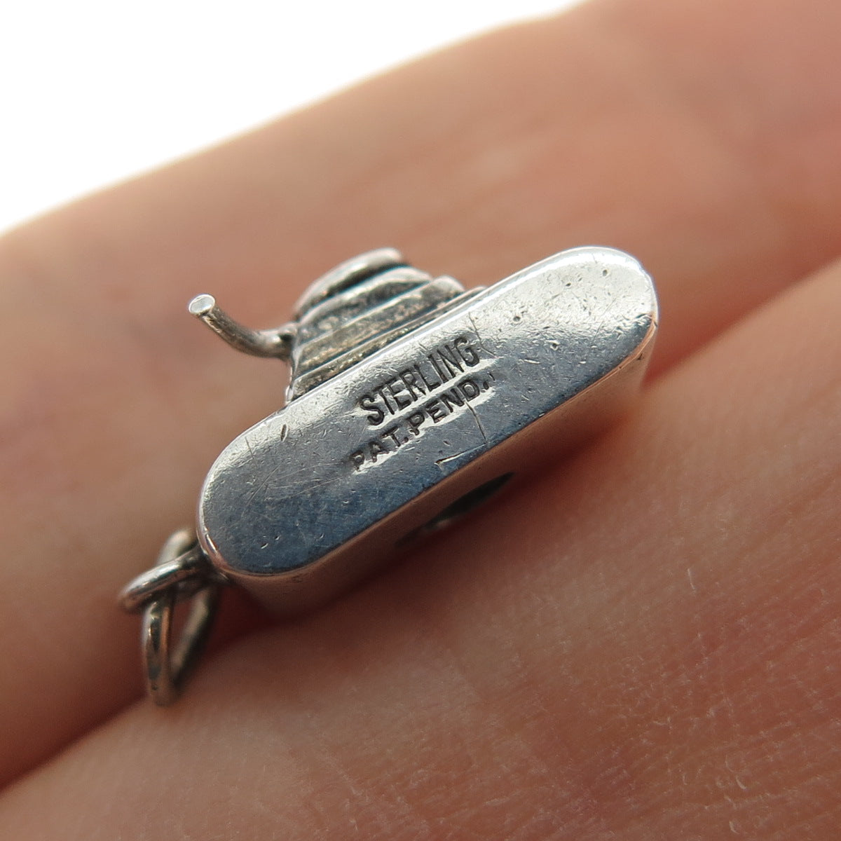 925 Sterling Silver Antique Retro Photo Camera Mini 3D Charm Pendant