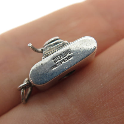 925 Sterling Silver Antique Retro Photo Camera Mini 3D Charm Pendant