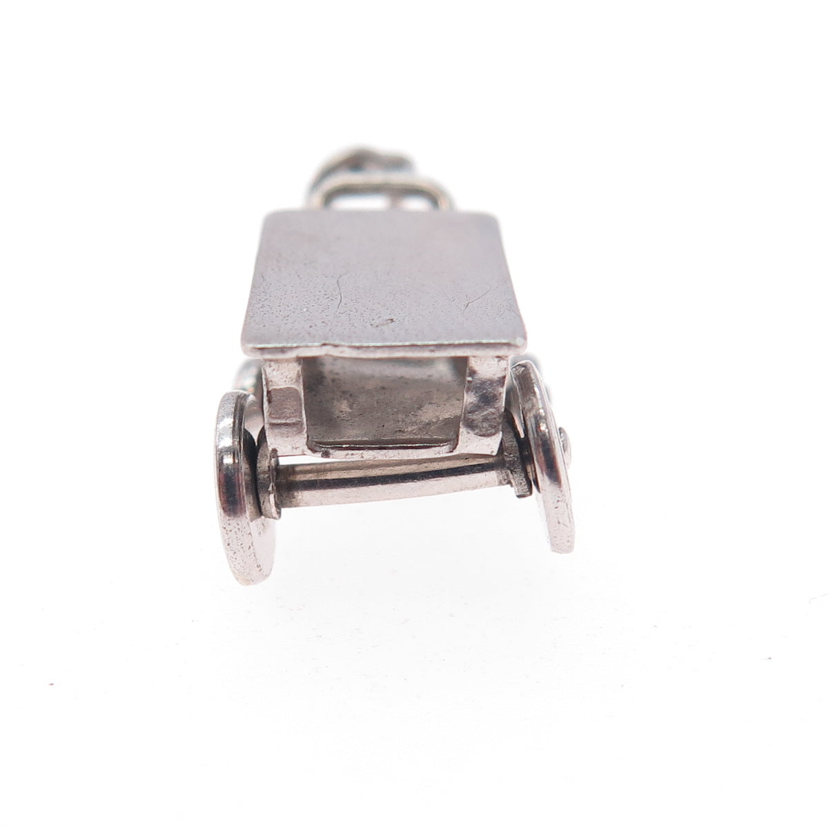 925 Sterling Silver Antique Art Deco Wagon / Trolley Mini 3D Charm Pendant