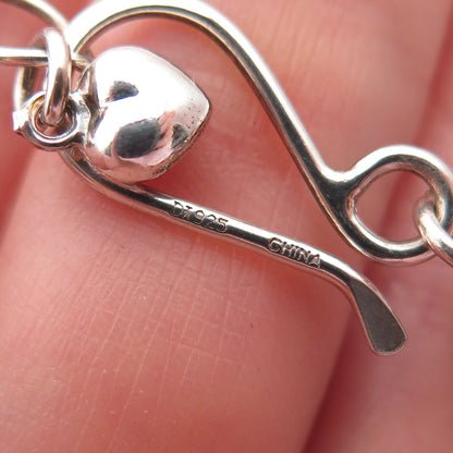 Jay King Desert Rose Sterling Vintage Real Lapis 2-Strand Beaded Necklace 16-20"