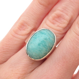 925 Sterling Silver Vintage Real Cabochon Aventurine Ring Size 4.75