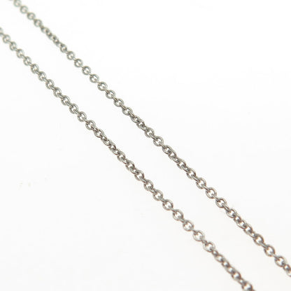 925 Sterling Silver Italy Cable Chain Necklace 16"