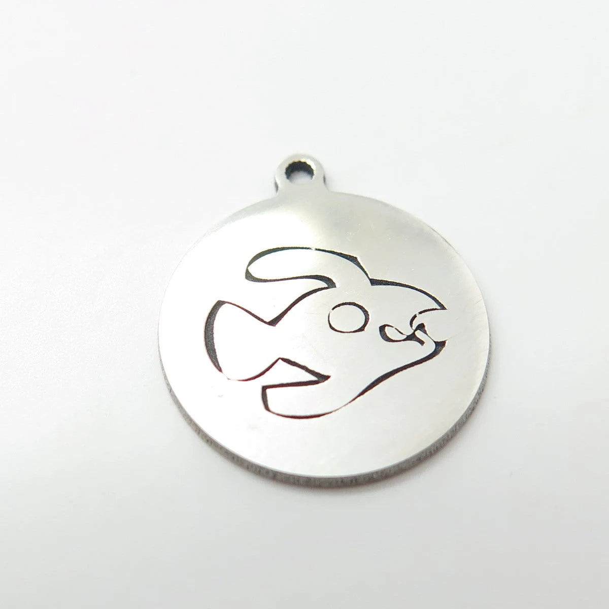 925 Sterling Silver USA Two In Town Piranha Fish Charm Pendant