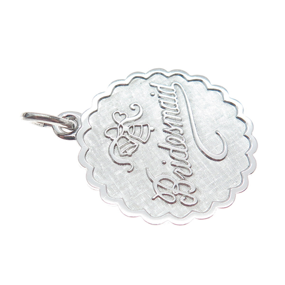 LAMODE 925 Sterling Silver Vintage Bridesmaid Charm Pendant
