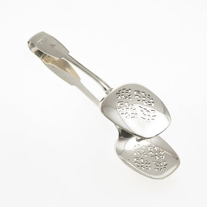 Tiffany & Co. 925 Sterling Silver Antique 1871 Palm Large Ice Serving Tongs