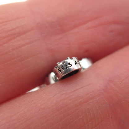 PANDORA 925 Sterling Silver Round-Cut C Z Cascading Glamour Slide Pendant