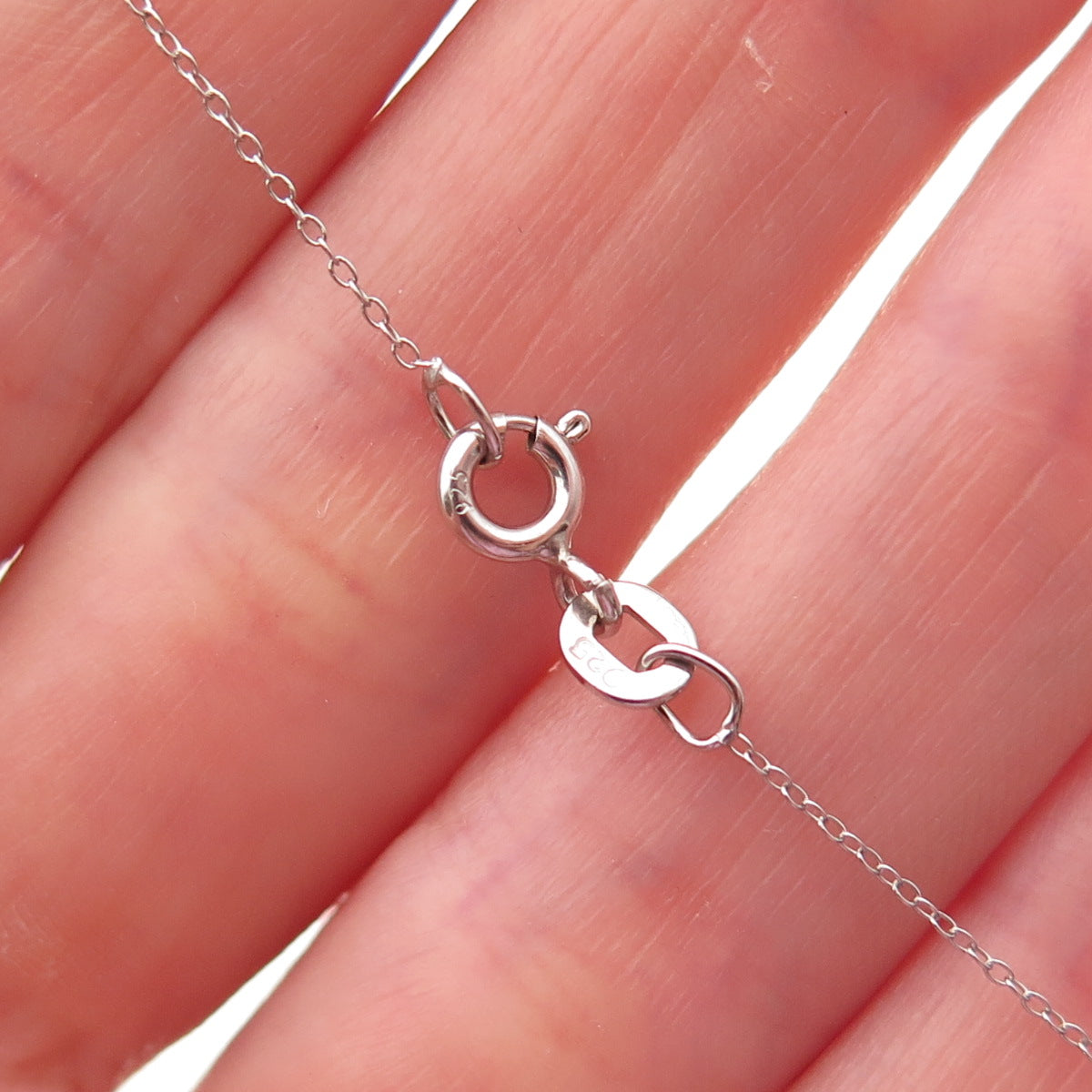 D'Joy 925 Sterling Silver Real Tanzanite Floral Cable Chain Necklace 18"