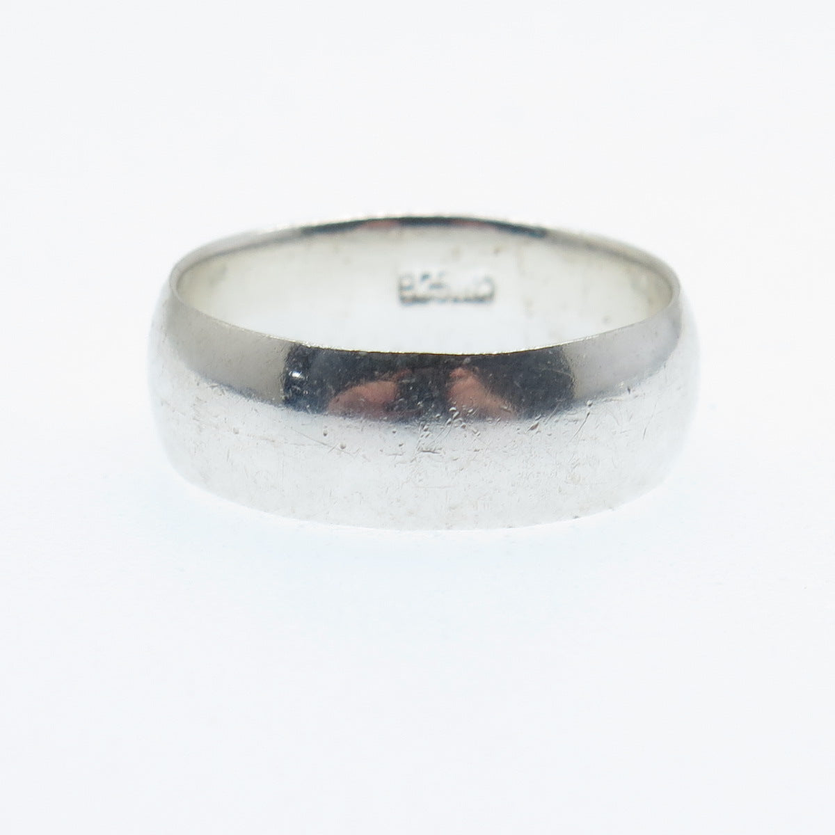 CHARLES WINSTON 925 Sterling Silver Vintage Classic Wedding Band Ring Size 7