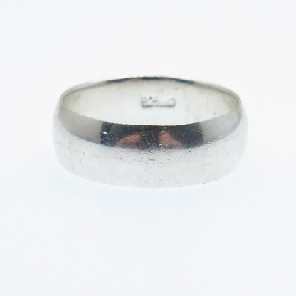 CHARLES WINSTON 925 Sterling Silver Vintage Classic Wedding Band Ring Size 7