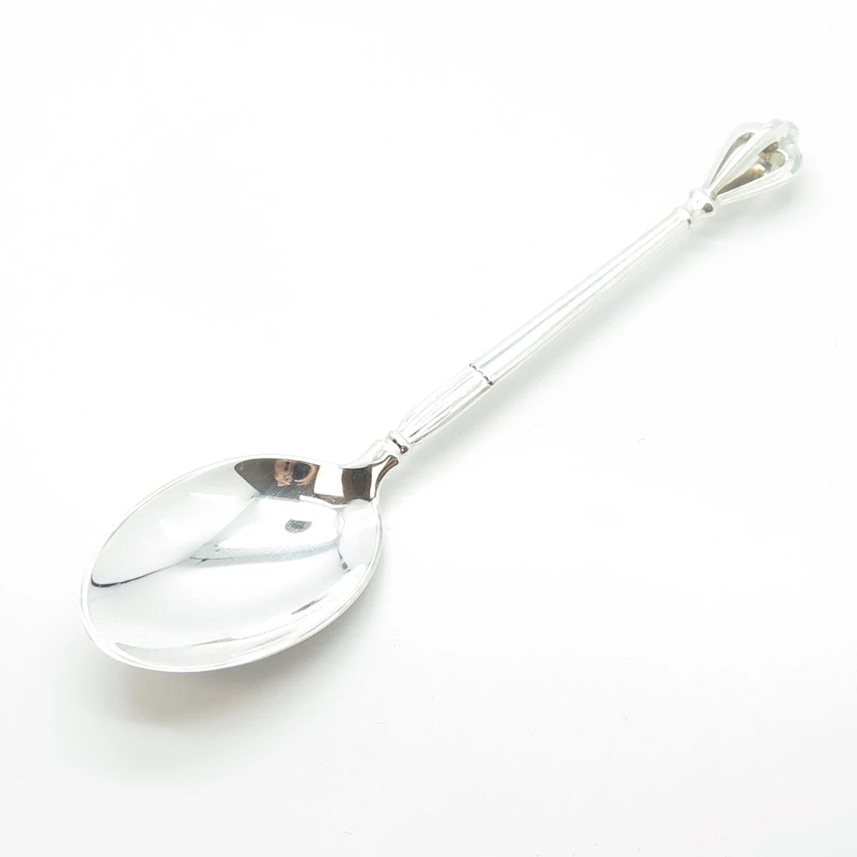 W & S SORENSEN 925 Sterling Silver Antique Art Deco Denmark Cage Spoon