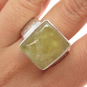 PHLD PlayHardLookDope 925 Sterling Silver Real Prehnite Ring Size 11.75