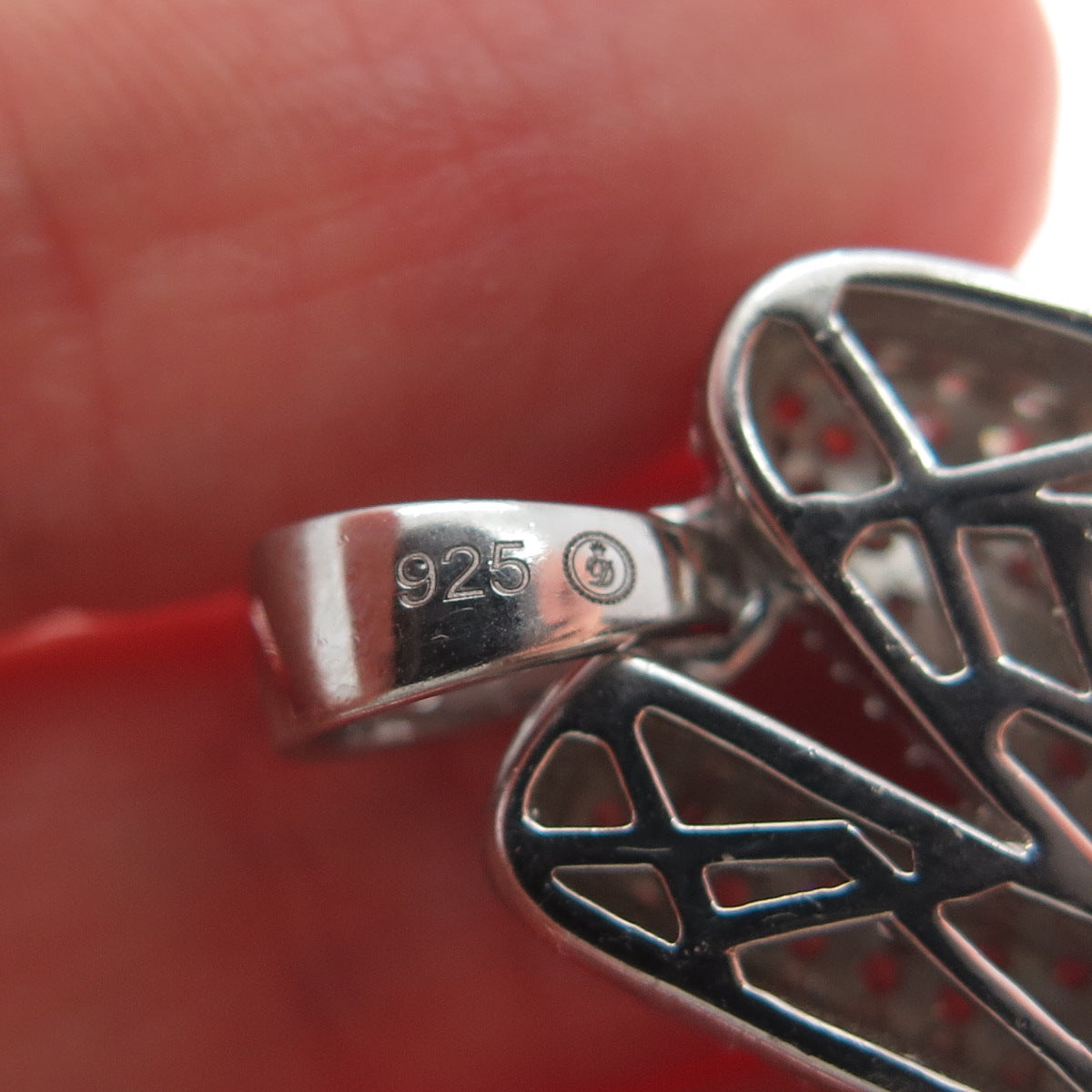 925 Sterling Silver Round-Cut Shaped C Z Letter N Initial Sparkle Pendant