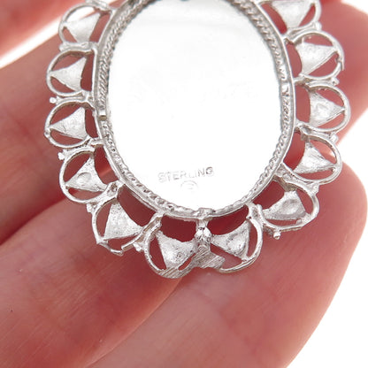 Art's Elegance 925 Sterling Silver Vintage Prayer Hands Religious Charm Pendant