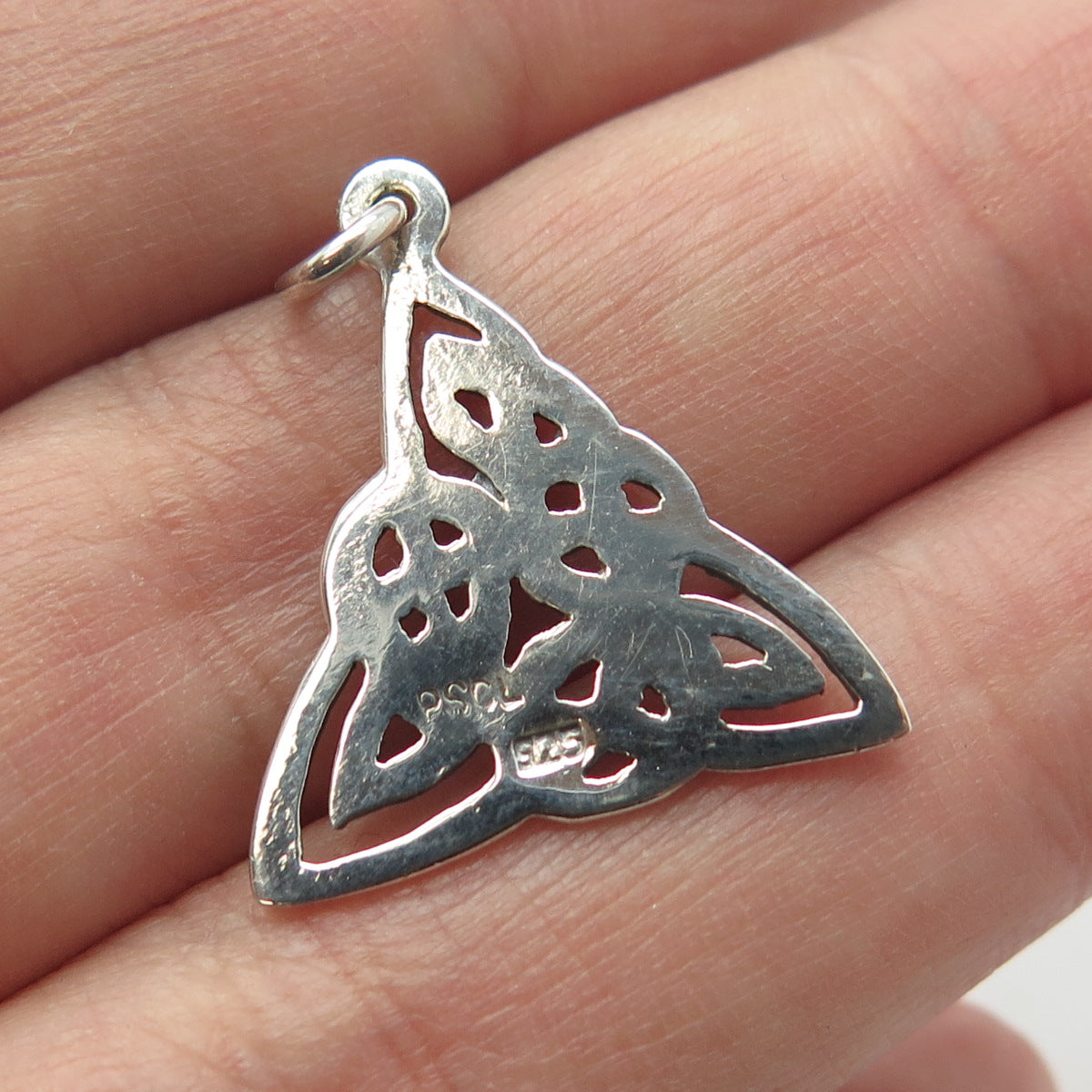 PSCL Peter Stone 925 Sterling Silver Vintage Celtic Trinity Knot Pendant