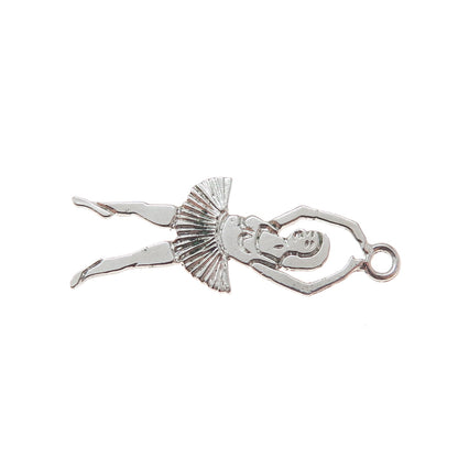 925 Sterling Silver Vintage Ballerina Charm Pendant