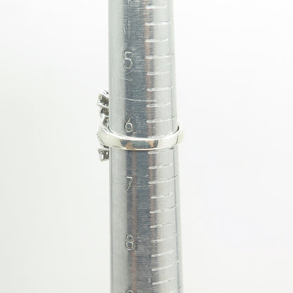 925 Sterling Silver Multi-Color C Z Ring Size 6.5