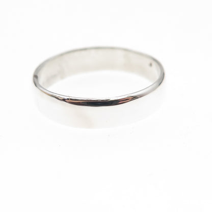 925 Sterling Silver Vintage Classic Wedding Band Ring Size 5.5