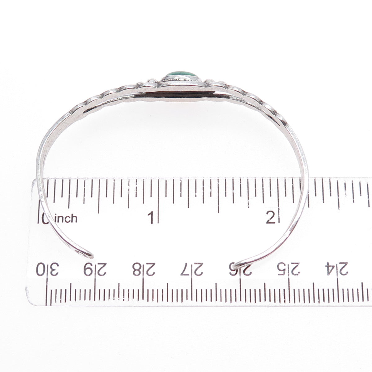 Old Pawn 925 Sterling Silver Vintage Royston Turquoise Adjustable Bracelet 6"