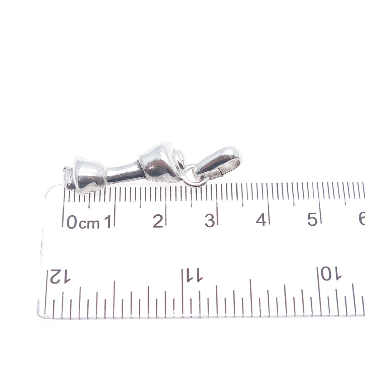 925 Sterling Silver Vintage FAC 1997 Rawhide Bone Charm Pendant