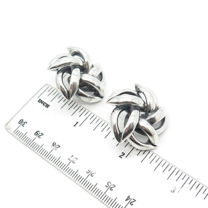 925 Sterling Silver Vintage Modernist Windmill Earrings