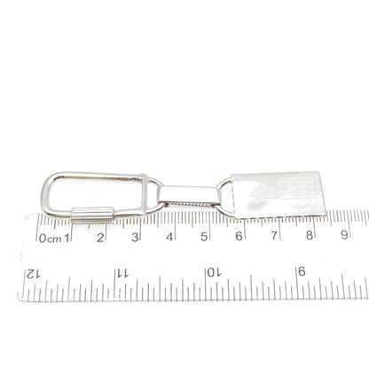 800 Silver Vintage Italy Engraved Chapel Key Fob Ring Holder