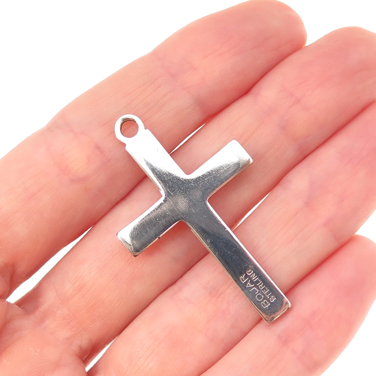 Bojar 925 Sterling Silver Vintage Cross Religious Charm Pendant