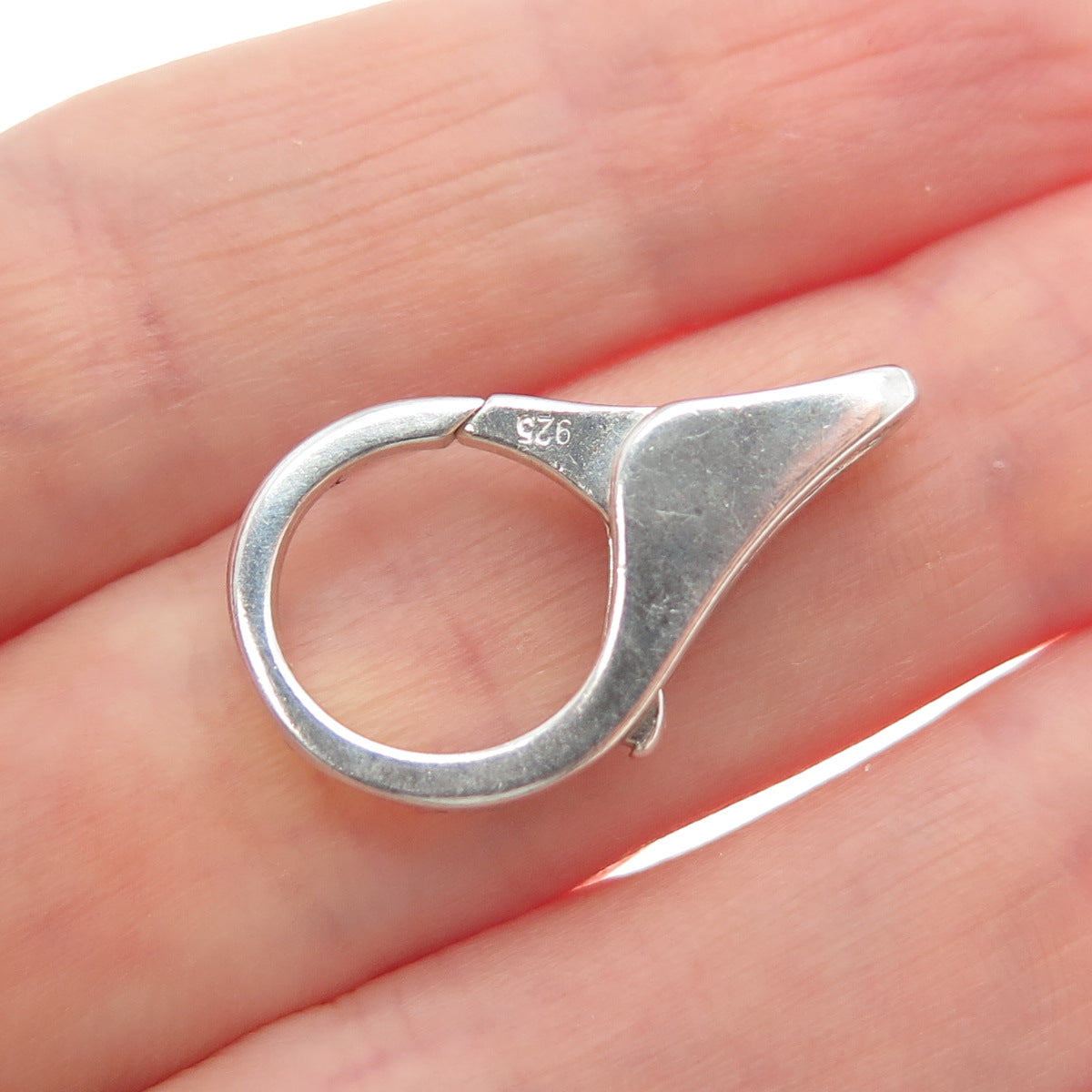 Old Stock 925 Sterling Silver Vintage Bracelet Necklace Lobster Claw Clasp Lock