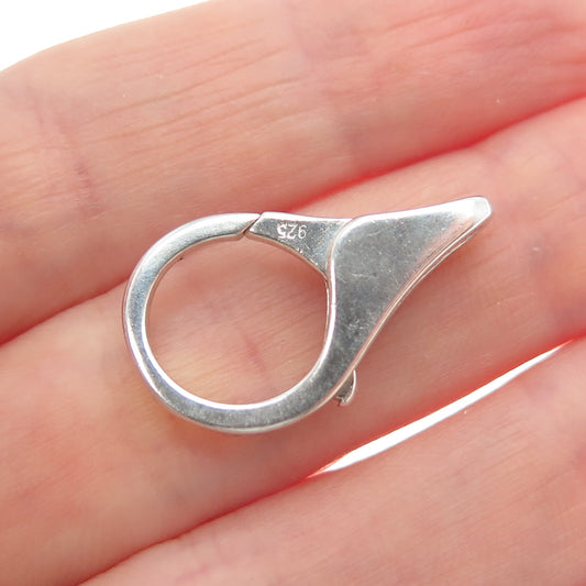 Old Stock 925 Sterling Silver Vintage Bracelet Necklace Lobster Claw Clasp Lock