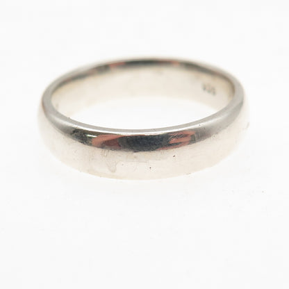 925 Sterling Silver Vintage Courage & Purity Classic Wedding Band Ring Size 8.25