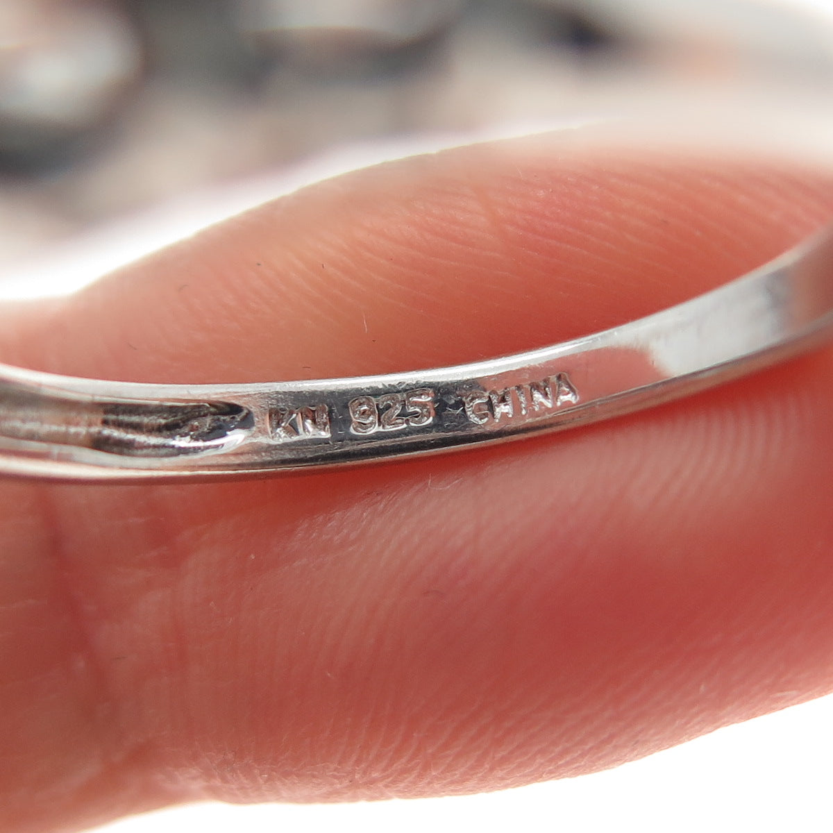 KN Kajal Naina 925 Sterling Silver Real Round-Cut Aquamarine Ring Size 9.25