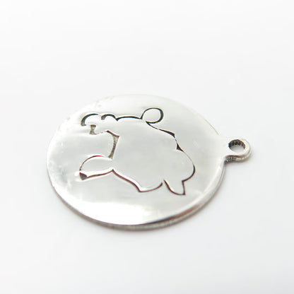925 Sterling Silver USA Two In Town Poodle Dog Charm Pendant
