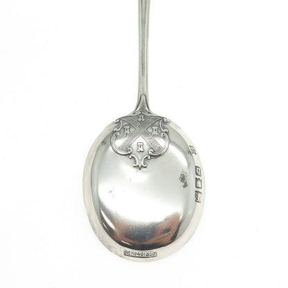 PAGE KEEN & PAGE 925 Sterling Silver Antique 1917 London Pelican Plymouth Spoon