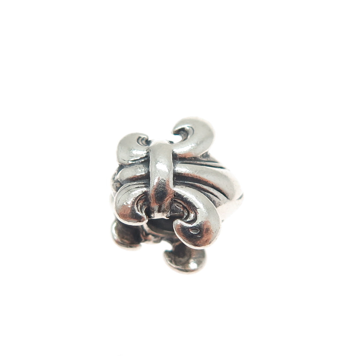 CHAMILIA 925 Sterling Silver Fleur de Lis Oxidized Bead Charm
