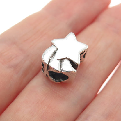 PAGODA PGDA 925 Sterling Silver Vintage Falling Star Bead Charm