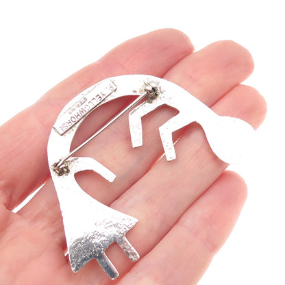 Patrick Yellowhorse Navajo Old Pawn 925 Sterling Vintage Kachina Doll Pin Brooch