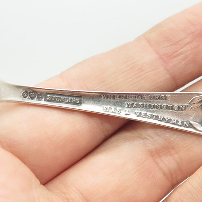 925 Sterling Silver Antique Art Deco Watson Alexandria VA States & Cities Spoon