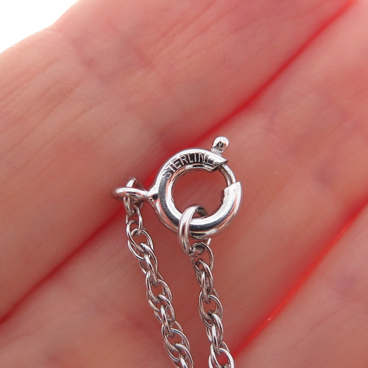 ESPO JOSEPH ESPOSITO Sterling Silver Antique Real Pearl Rhinestone Necklace 16"