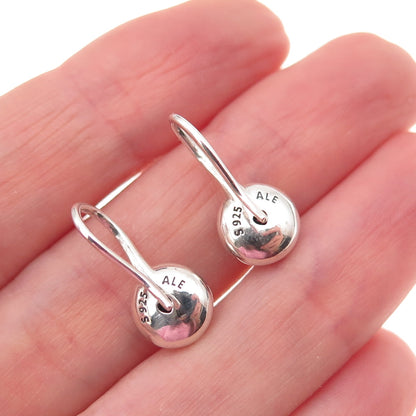 Pandora 925 Sterling Silver Round-Cut C Z Disc Earrings