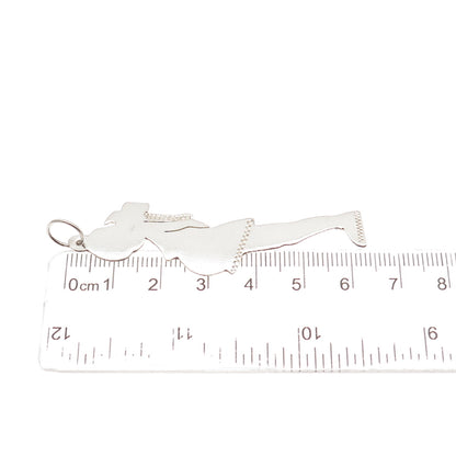900 Silver Vintage Goofy Cartoon Character Charm Pendant