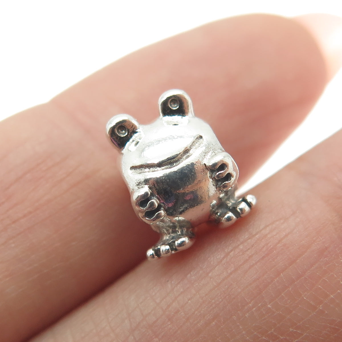 PANDORA 925 Sterling Silver Frog Bead Charm