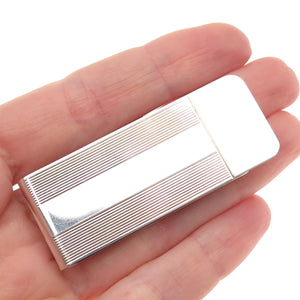TIFFANY & CO. 925 Sterling Silver Vintage Ribbed Money Clip
