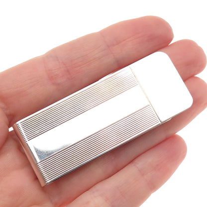 TIFFANY & CO. 925 Sterling Silver Vintage Ribbed Money Clip