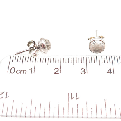 Pandora 925 Sterling Silver Clear Crystal June Birthday Blooms Stud Earrings